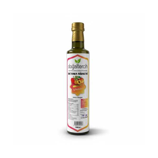 DOĞALTERCİH DETOKS SİRKESİ KAYISI PULPLU VE SANDALOZ SAKIZLI SİRKE 500ML İÇİLEBİLİR. DETOX VİNEGAR