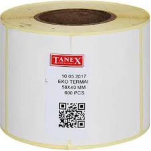 TANEX BARKOD ETİKETİ TERMAL ECO 58X40 500LÜ