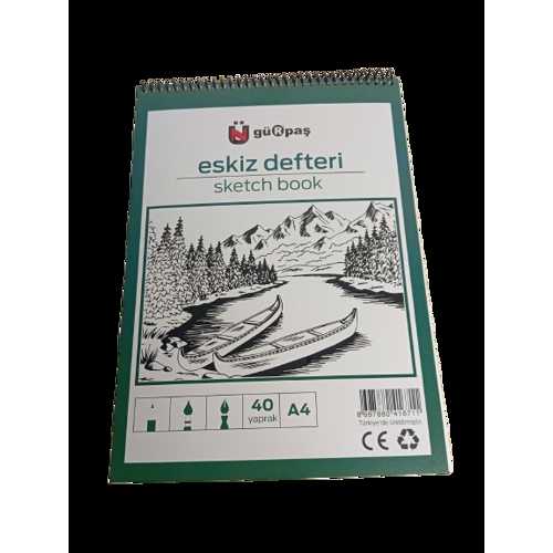 GÜRPAŞ ESKİZ DEFTERİ A4 40YP