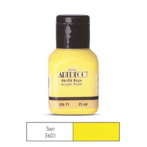 ARTDECO AKRİLİK BOYA 25ML 3601 SARI