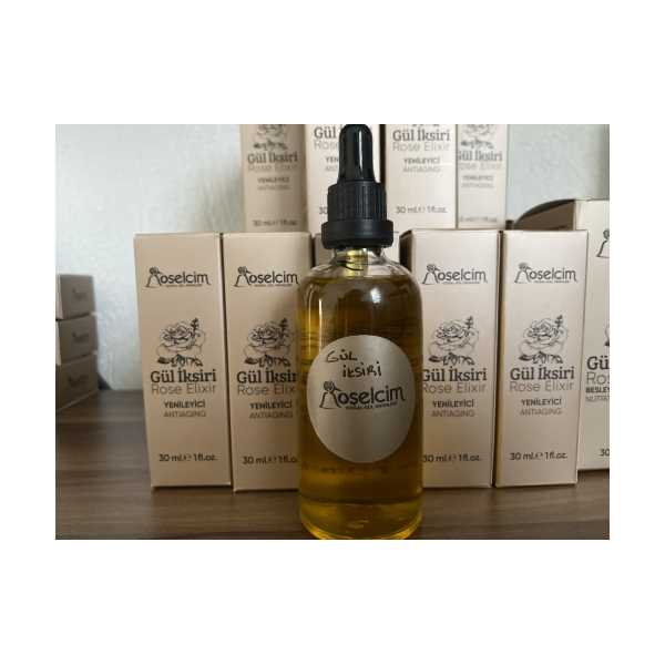 ROSELCİM GÜL İKSİRİ 100 ML (TIBBİ GÜL YAĞI/GÜL MASERASYON YAĞI)