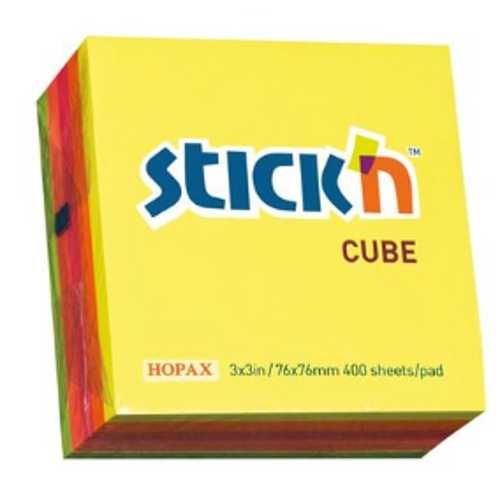 HOPAX STİCKN 5 RENK KÜP 400YP 76X76 NEON