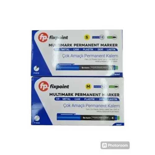 FİXPOİNT PERMANENT KALEM S MAVİ P-0318 -12-