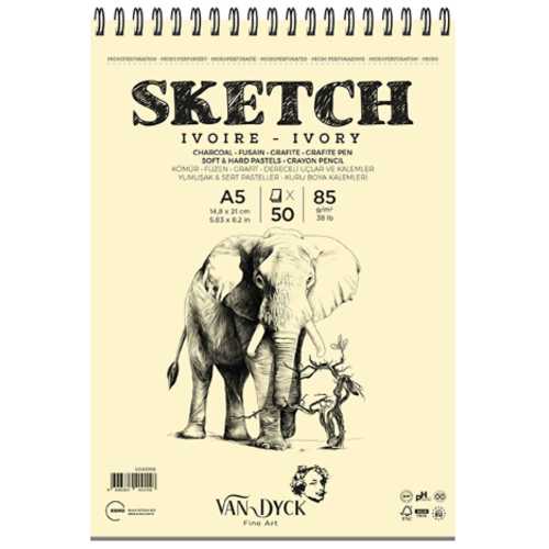 VAN DYCK SKECTH ÇİZİM BLOK DOKULU 85GR A5 50YP
