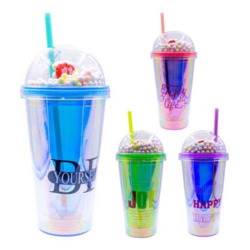 ŞAHİN PM-2018 HAPPY PİPETLİ BARDAK MATARA 450ML