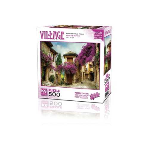 KS PUZZLE 500 FLOWERED VİLLAGE HOUSES