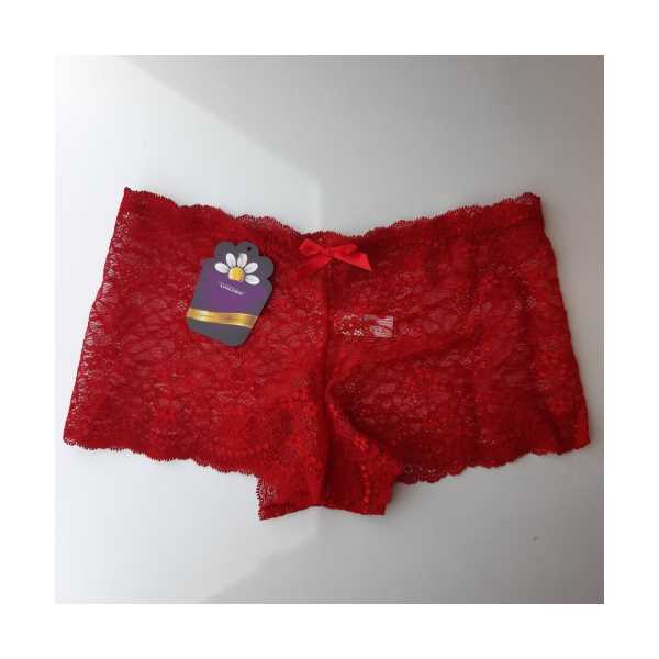 KADIN DANTELLİ BOXER KÜLOT PEMBE (İÇ GİYİM) TUHFETOWER