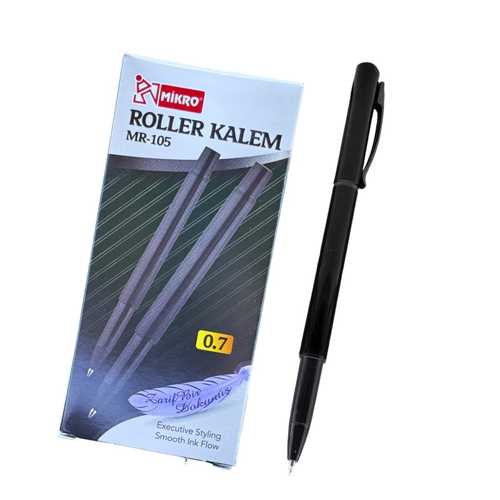 MİKRO MR-105 ROLLER KALEM SİYAH 0.7MM -12-