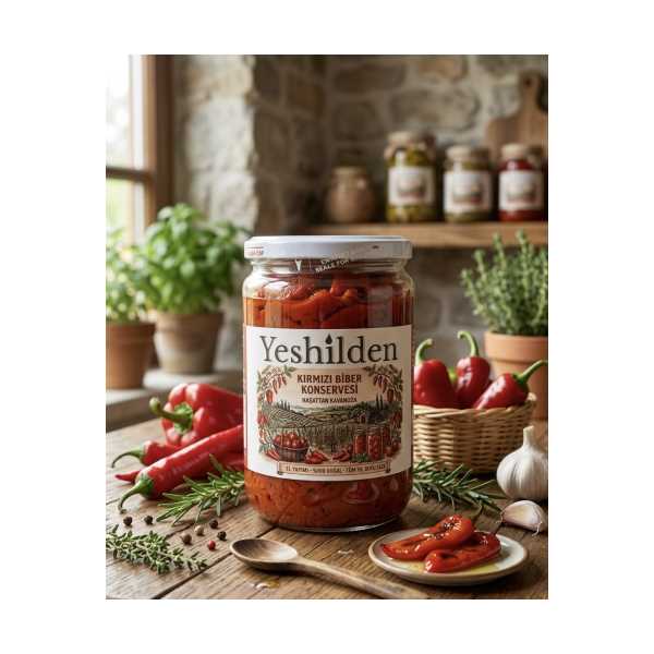 KIRMIZI BİBER KONSERVESİ (500G)