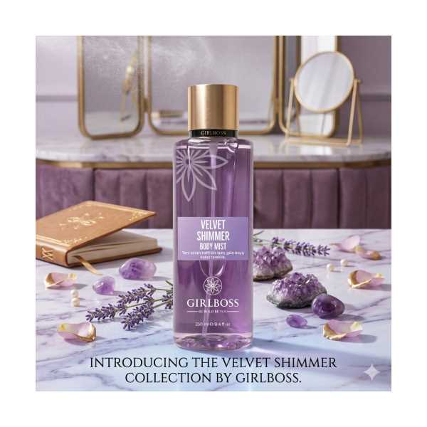 GIRLBOSS VELVET SHIMMER BODY MIST 250ML