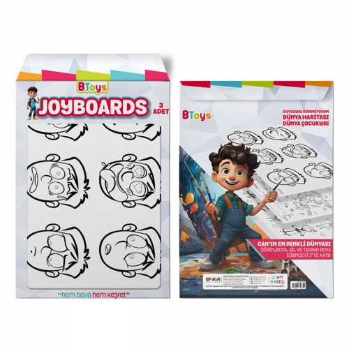 BİTOYS BOYAMA PANOSU 35X50 3LÜ