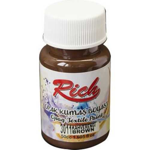 RİCH KUMAŞ BOYASI 50ML 3011 KAHVERENGİ