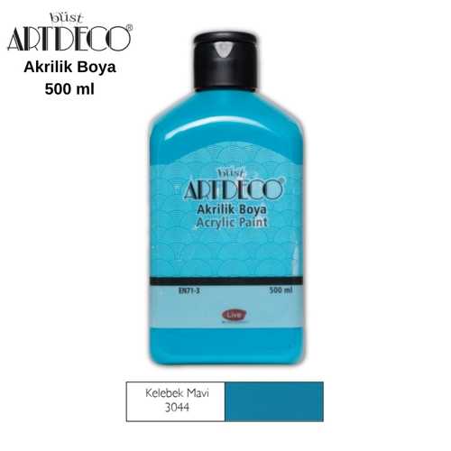 ARTDECO AKRİLİK BOYA 500ML 3044 KELEBEK MAVİ