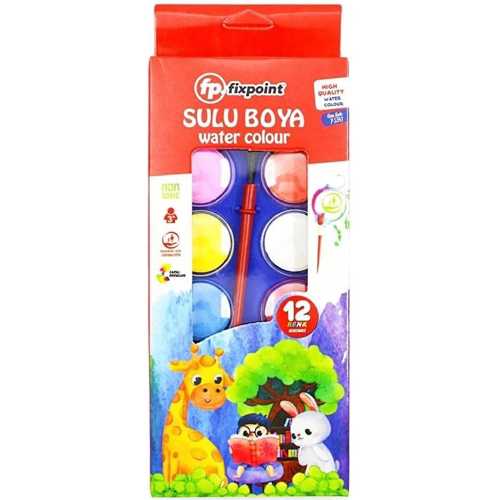 FİXPOİNT SULU BOYA 12 RENK 21MM P5341