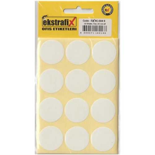 EKSTRAFİX (RC-004 B ) 25MM OFİS ETİKETİ BEYAZQ