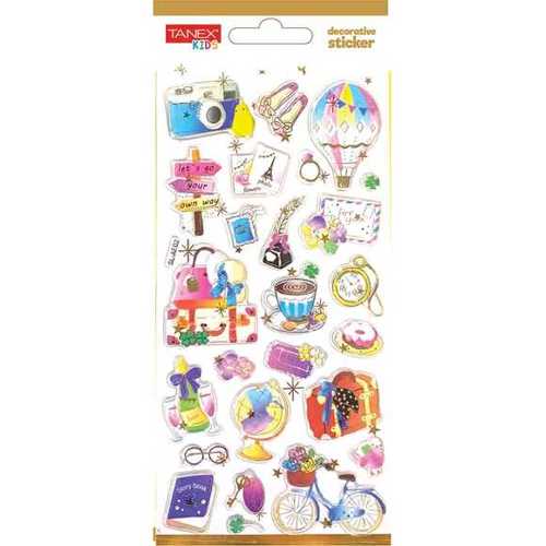 TANEX TNX-5019 DECORATİVE STİCKER-20 PUFFY STİCKER
