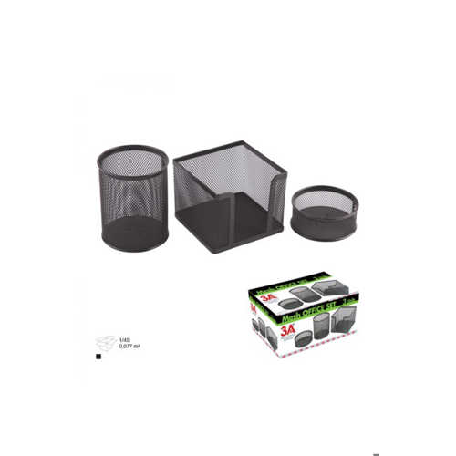 ARK MASA ÜSTÜ SET ATAÇLIK+KÜPBLOK+KALEMLİK