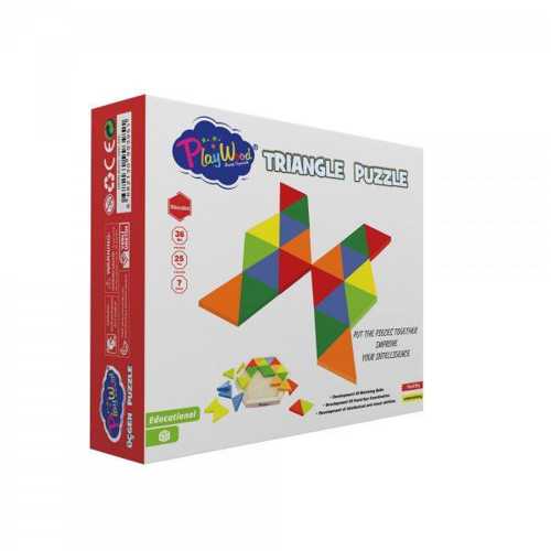 PW KUTUDA AHŞAP ÜÇGEN PUZZLE 24 PARÇA ONY-395