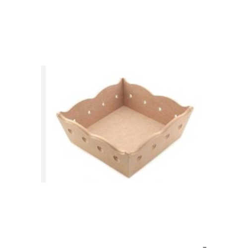 BAY MDF EKMEK SEPETİ DELİK KENARLI 22X22CM - 21X27