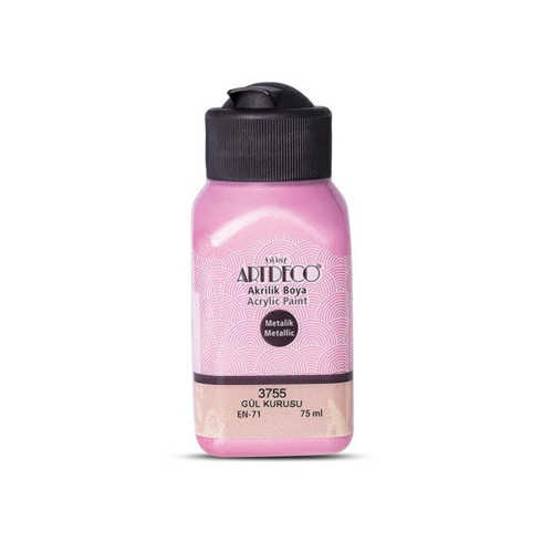 ARTDECO METALİK AKRİLİK BOYA 75ML GÜL KURUSU 3755