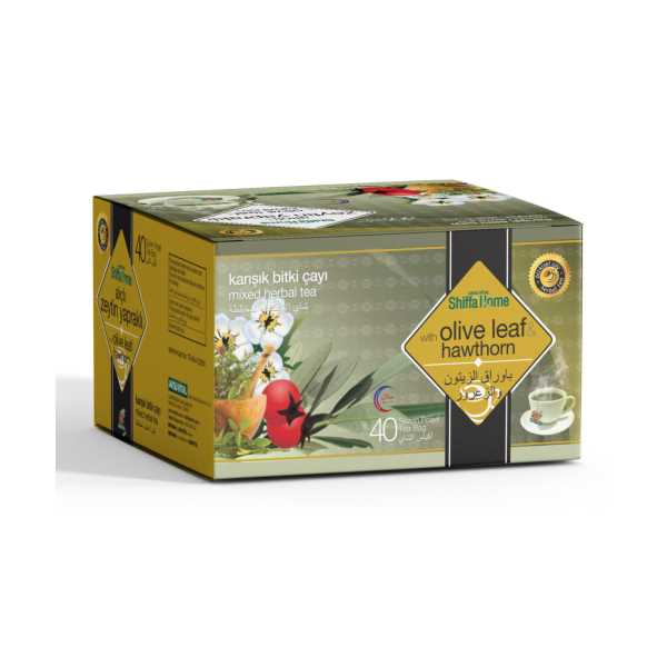 SHİFFA HOME ALIÇLI & ZEYTİN YAPRAKLI KARIŞIK BİTKİ ÇAYI 40  SÜZEN POŞET