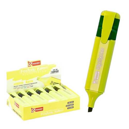 MİKRO FOSFORLU KALEM SARI MK 701 -12-