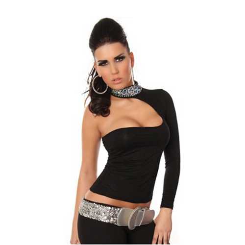 BERUFLİC B101432 PUL PAYET AKSESUARLI BLUZ