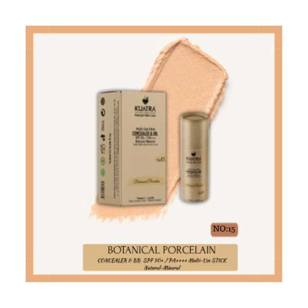 KUATRA BOTANİCAL PORCELAİN NATURAL-MİNERAL STİCK CONCEALER & BB SPF 50+ PA++++ ÇOK AMAÇLI NEMLENDİRİ