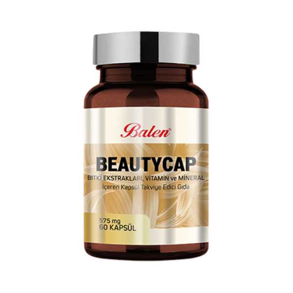 BALEN BEAUTYCAP BİTKİ EKSTRAKTLARI, VİTAMİN VE MİNERAL İÇEREN KAPSÜL TAKVİYE EDİCİ GIDA - 60 KAPSÜL