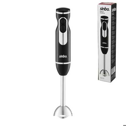 SİYAH - GÜMÜŞ ÇUBUK EL BLENDER ÇELİK UÇLU DC MOTOR - 400W SHB-7513 (4172)