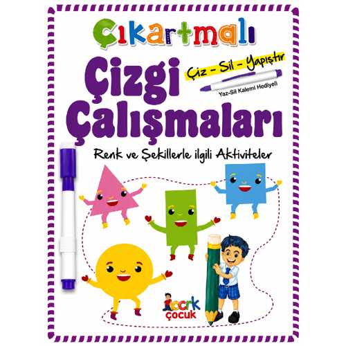 EMA ÇIKARTMALI ÇİZGİ ÇALIŞM.-RENK,ŞEKİL/EMAÇOCUK