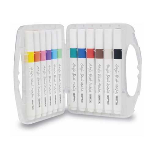 GIPTA MARKÖR AKRİLİK 12 RENK PP KUTU SET