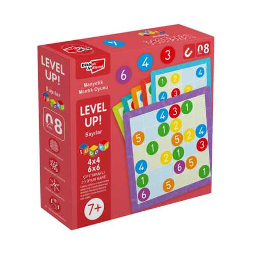DİKKAT LEVEL UP 8 SAYILAR SUDOKU 6X6 - 4X4