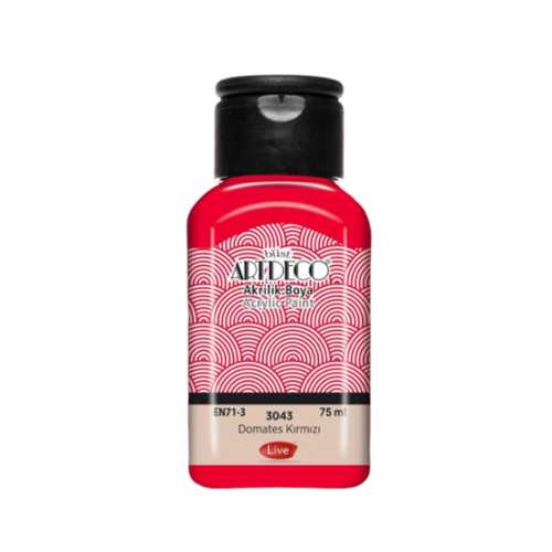 ARTDECO AKRİLİK BOYA 75ML DOMATES KIRMIZI 3043