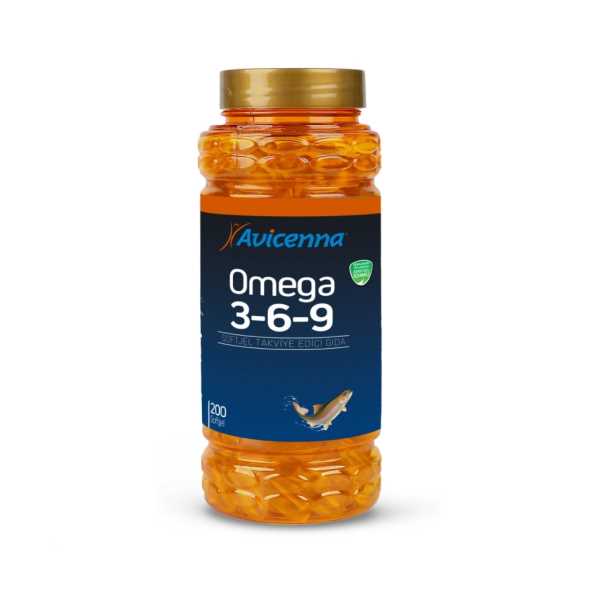 AVİCENNA OMEGA 3-6-9  - 200 ADET SOFTJEL YUMUŞAK KAPSÜL