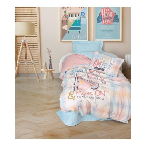 COTTON BOX GENÇ RANFORCE NEVRESIM TAKIMI TEK KIŞILIK SMILE MINT