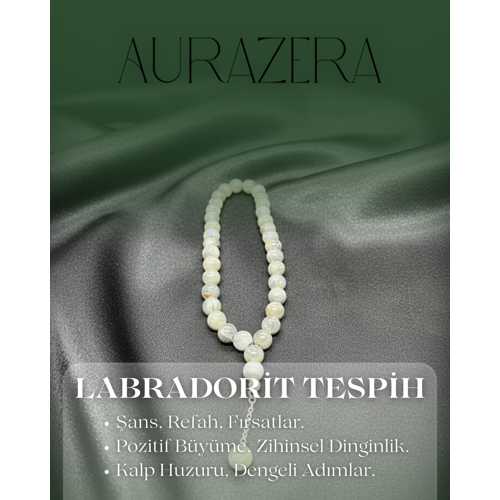 LABRADORİT DOĞAL TAŞ TESPİH – KORUMA VE İÇSEL GÜÇ TAŞI