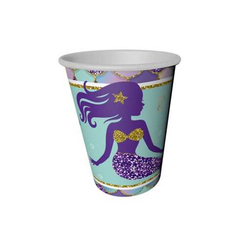 BRŞ KARTON BARDAK TEMALI MODEL 8OZ 8Lİ BRDK-09 T
