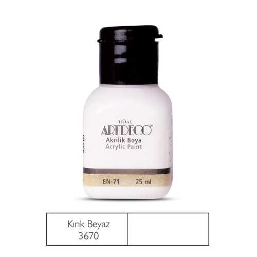 ARTDECO AKRİLİK BOYA 25ML 3670 KIRIK BEYAZ