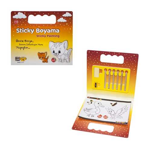 NOTYAZ STİCKER BOYAMA SETİ +3
