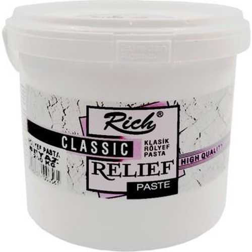 RİCH RÖLYEF PASTA 1200GR  BEYAZ