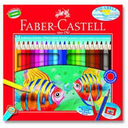 FABERAQUARELL KURU BOYA KALEMİ 24 RENK
