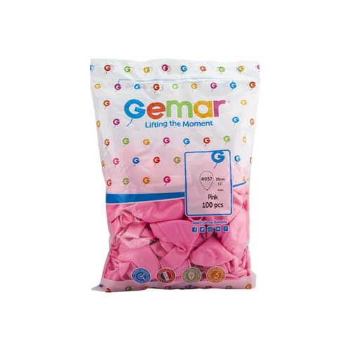 GEMAR BALON G120 33CM 100LÜ PEMBE #57