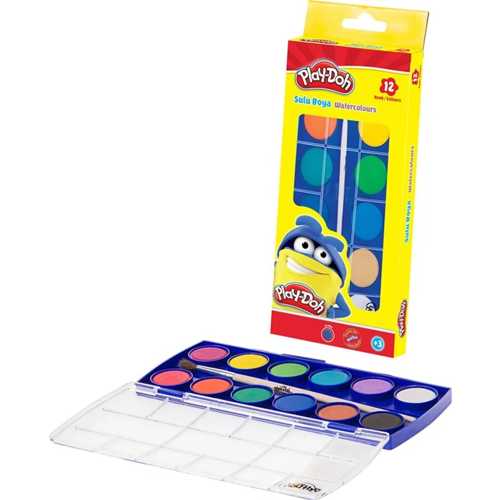 PLAY-DOH SULU BOYA 12 RENK KÜÇÜK PLAY-SU002