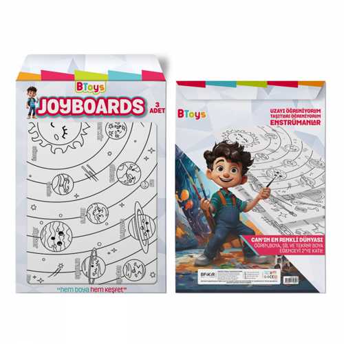 BİTOYS BOYAMA PANOSU 35X50 3LÜ