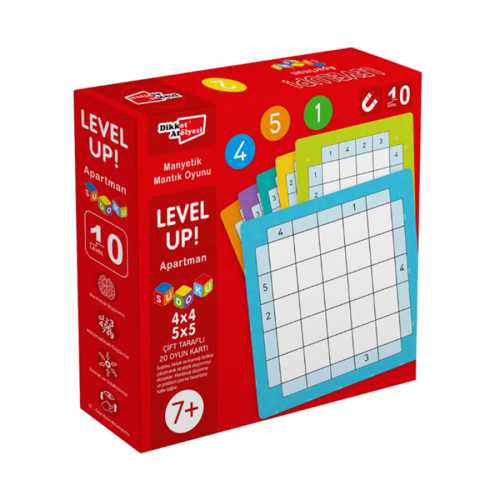 DİKKAT LEVEL UP 10 APARTMAN SUDOKU 5X5 - 4X4