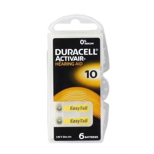 DURACELL NO:10 İŞİTME CİHAZI PİLİ 6 LI