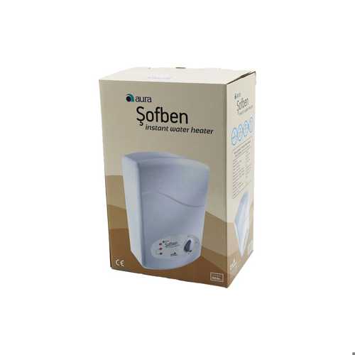 AURA MODEL-105-A6 ELEKTRİKLİ BANYO ŞOFBEN 7350W  ÇİFT TERMOSTATLI  3 KADEMELİ  TÜP REZİSTANSLI  5 EM
