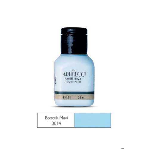 ARTDECO AKRİLİK BOYA 25ML 3014 BONCUK MAVİ