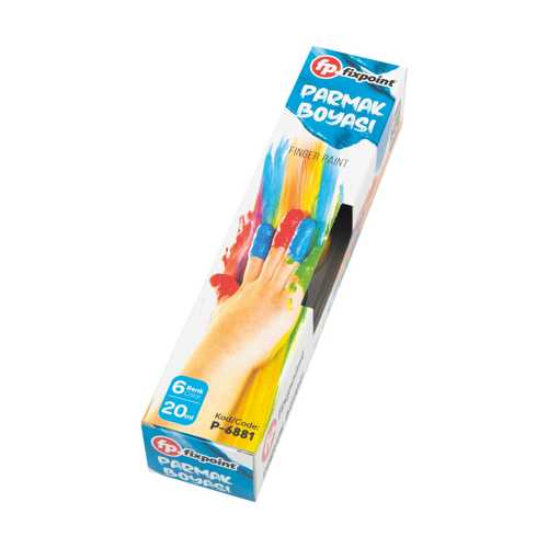 FİXPOİNT PARMAK BOYASI 6 LI ŞİŞE 20ML P-6881